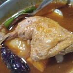 チキンのアップ