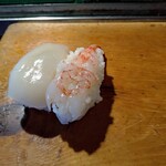 高長寿司 - 料理写真:生エビとイカ