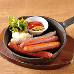 Assortment of various sausages