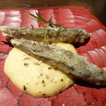 龢 - 【H24.7.11】稚鮎の苦みとソースの甘みの、不思議なハーモニー。
      