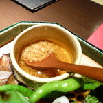 龢 - 【H24.7.11】焼き野菜のソースは雲丹。美味♪