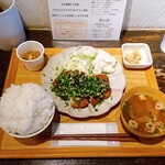あさり食堂 - ネギ味噌カツ定食。 900円。