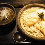 山元麺蔵 - 牛と茄子の黒いつけ麺