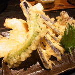山元麺蔵 - 旬野菜の天ぷら