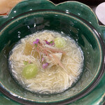 あま木 - 焼きナスと銀杏渡り蟹のあんかけ