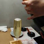 魚と酒 はなたれ - こぼれスパークリングの儀式