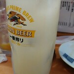 大衆酒場 五の五 - 最後だめ押しの柚子はちみつサワー。