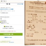 オルケストラヴィーノ - 食べログからネット予約してTポイントを使ったけど
レシートの処理は一休ポイント利用になってた(どうでもいいけど)