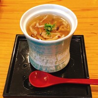 いわ志 本店 - お餅と梅肉の茶碗蒸し