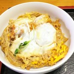 茶そば処　茶遊庵 - 日替りセットのかつ丼(量少なめ)