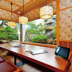 海山亭いっちょう - 内観写真:掘りごたつ式、お座敷の個室