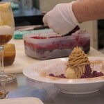 アトリエコータ - モンブランカシス制作中