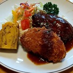 洋食　こばやし - ハンバーグとクリームコロッケ