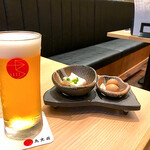 Torimitsukuni - ビールとお通し
