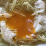 伊勢路 - 半熟玉子を混ぜ混ぜ