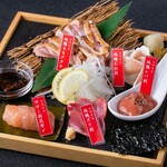 [Limited to 10 meals per day] Assortment of five types of Miyazaki chicken sashimi