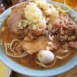 Ramensora - ラーメン（麺半分）ニンニクアブラ　850円