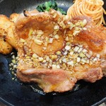 満天食堂 - 鉄板焼き 鶏の葱だく香味だれ定食  ¥760