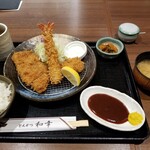 とんかつ 和幸 - 海老豚々拍子。