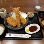 とんかつ 和幸 - 海老ロース。