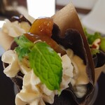 和歌珈琲 - 自家製いちじくのクレープ