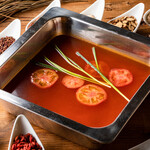 Beautiful skin tomato hotpot