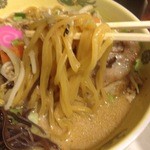 大麓ラーメン 麓郷舎より - ちゃんぽん風、￥７５０。麺は麓郷風極太