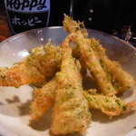 大島や - ちくわ磯辺揚げ　塩でいただきます。Hoppy　ビール 日本酒何にでもOK!