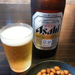 Dairyuujou Hinabe Shiki Chuuka - 瓶ビール（アサヒスーパードライ）