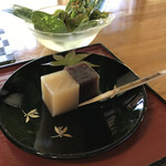 豆子郎の里 茶藏庵 - こちらは栗と小豆の羊羹