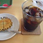 かもめカフェ - アイスコーヒー＆茶菓子(\660)
