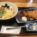 Teshigoto Sanuki Udon Sansan - カツカレーセット＋麺の量 普通にサイズアップ