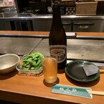 福太郎 - ビール＆枝豆