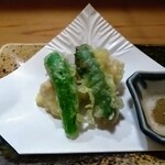 湖粋 - ➅蟹味噌の大葉巻きもありました❣