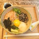 手打ち蕎麦 こはし - 玉子納豆おろし