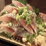 金町製麺 - '12/07/13 石川県産 入梅鰯の刺身（350円）