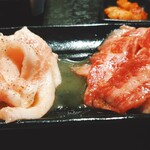 板前焼肉 赤と霜 - ダブルカルビ定食@¥1738