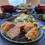 しゃぶしゃぶすき焼き はるな - イブ美豚のヒレカツ