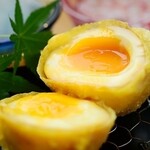 Truffle-scented soft-boiled eggs