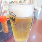 福源 - 晩酌セットの生ビール中