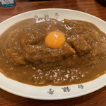 白銀亭 - トンカツカレー大盛り1100円