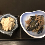 ポチの家 - 小鉢2種　おからと麻婆茄子