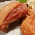 居酒屋 吉祥 - 骨付きから揚げ ¥850