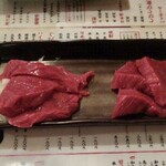 渋谷肉横丁 肉寿司 - 馬刺し