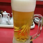 おうかん ぎょうざ - 生ビール　450円（価格税抜、以下同）