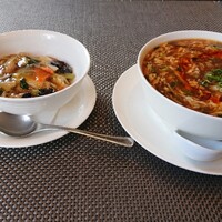 中国料理 青冥 祇園店 - 酸辣湯麵とミニ中華丼 1,350円