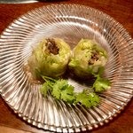 レストラン イコブ - 鴨そぼろとレタスの生春巻き エスニック風　2012.7.10