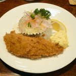 レストラン イコブ - アジフライ タルタルソース　2012.7.10