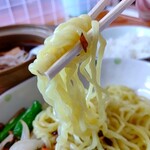 らーめん食堂 ゆうき屋 - 【2020.10.14(水)】麻婆つけ麺(並盛・150g)1,000円の麺