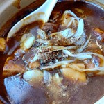 らーめん食堂 ゆうき屋 - 【2020.10.14(水)】麻婆つけ麺(並盛・150g)1,000円のスープ